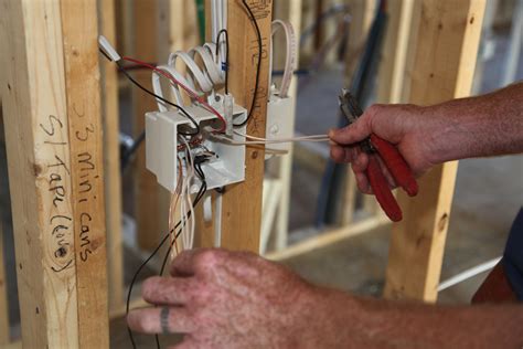 roughing in electrical outlets